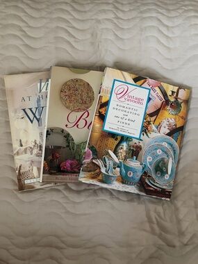 3 Vintage/Cottagecore Style Decorating Coffee Table Books